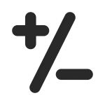 Sign Plus Minus SVG Icon
